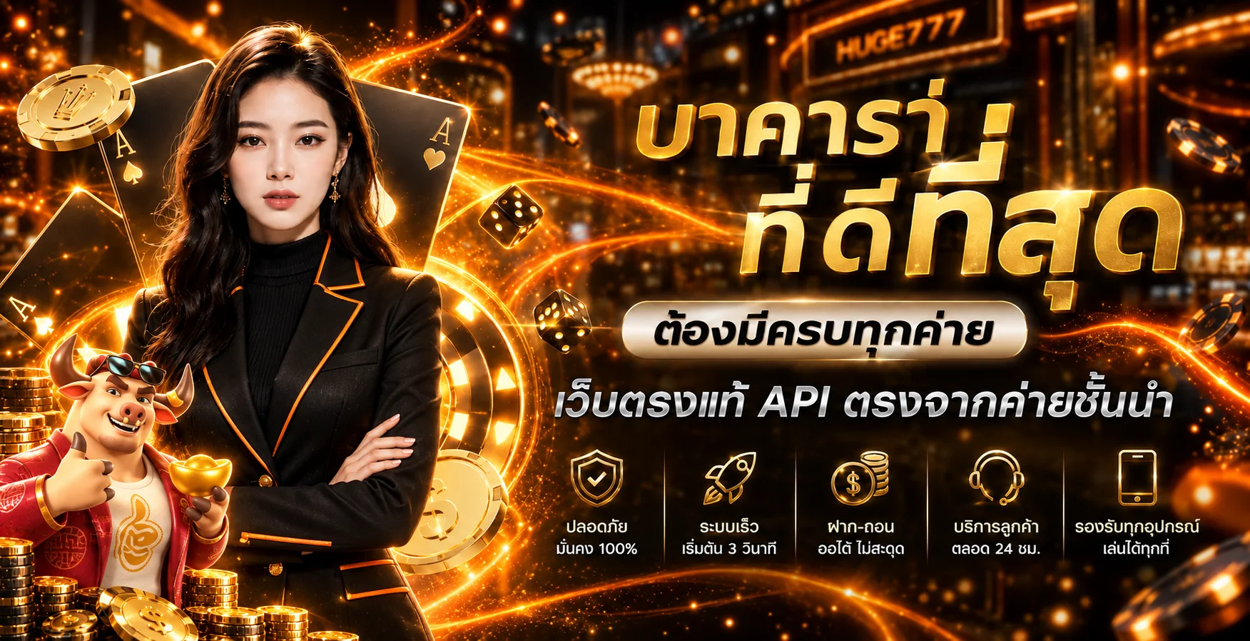 ข้อมูลบาคาร่าและคาสิโนออนไลน์บน HUGE777